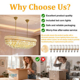 Vrygle 86Cm Oval Crystal Chandeliers 10 Lights Adjustable Height Crystal Ceiling Light Fixture For Kitchen Island - thumbnail 5