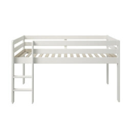 Flair Noomi Nora Midi Wooden Midsleeper Frame Only - White - thumbnail 6