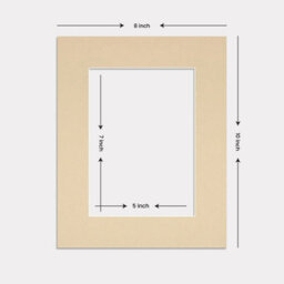 Ak Frames 10X8 Ivory Picture Mounts To Fit 7X5 Aperture Size - Mount Board Only (No Frame Included) - thumbnail 3