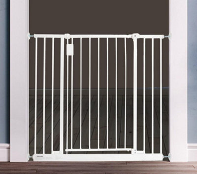 Safetots Extra Wide Hallway Gate, 97Cm - 103Cm, White, Pressure Fit Baby Gate For Hallways And Wide Spaces - image 1