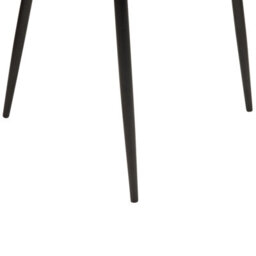 Wyld And Coco Set Of 2 Retro Dining Chairs Orange Upholstered With Black Powder-Coated Legs - thumbnail 8