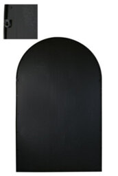 "Mirroroutlet Arcus - Black Framed Arched Leaner Full Length Wall Mirror 75"" X 47"" (190Cm X 120Cm)" - thumbnail 4