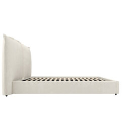 Wyld Haus Wexford Ivory Linen Upholstered Super King Bed With Pillow Headboard - thumbnail 4