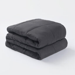 Ohs Weighted 6Kg Blanket Quilted, Charcoal - 125 X 180Cm - thumbnail 8