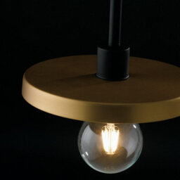 Luminosa Lighting Luminosa Twiga 2 Light Straight Bar Pendant Ceiling Light Black, Gold 85X91.3X25Cm - thumbnail 2