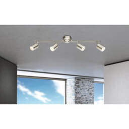 Luminosa Lighting Luminosa Comore Ceiling Spotlight Bar Nickel Matt 4X Led 3000K - thumbnail 2
