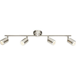 Luminosa Lighting Luminosa Comore Ceiling Spotlight Bar Nickel Matt 4X Led 3000K - thumbnail 1