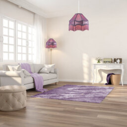 Happy Homewares Traditional Victorian Empire Lampshade In Soft Lilac Velvet With Tassels - thumbnail 6