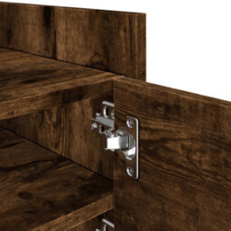 Berkfield Tv Cabinet Smoked Oak 80X35X40 Cm Engineered Wood - thumbnail 8