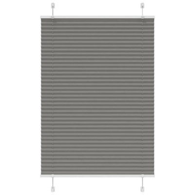 Berkfield Modern Pleated Blind Anthracite 85X100 Cm Fabric Width 84.4 Cm Polyester - image 1