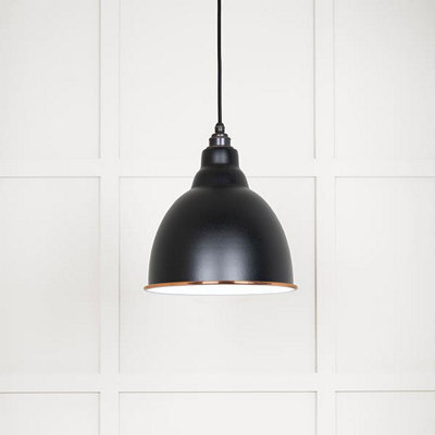 From the Anvil White Gloss Brindley Pendant In Elan Black - image 1