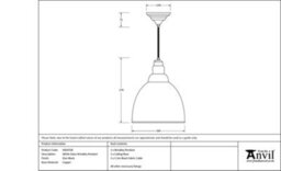 From the Anvil White Gloss Brindley Pendant In Elan Black - thumbnail 2