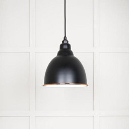 From the Anvil White Gloss Brindley Pendant In Elan Black - thumbnail 1