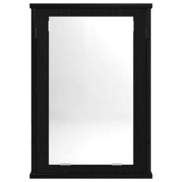 Walplus Bathroom Mirror Cabinet Black Oak 42X12X60 Cm Engineered Wood - thumbnail 4