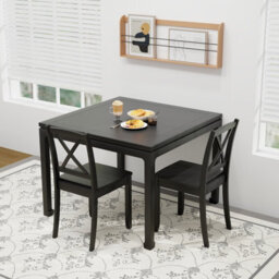 Gainoom Wood Dining Chair Set Of 2 Armless Kitchen Chairs Farmhouse Cross Back Diner Chairs - thumbnail 8