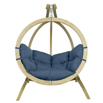 Amazonas Globo Wooden Single Hanging Egg Chair Set Brisa - image 1