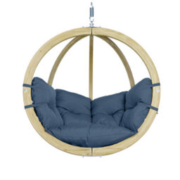 Amazonas Globo Wooden Single Hanging Egg Chair Set Brisa - thumbnail 2