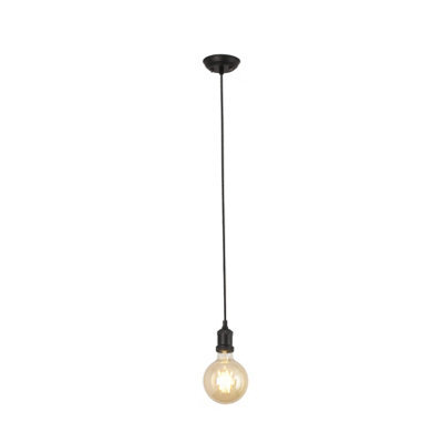 Luminosa Lighting Luminosa Art Black Pendant Lamp E27 Max 60W 2M Wire