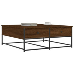Vidaxl Coffee Table Brown Oak 100X99X40 Cm Engineered Wood - thumbnail 3