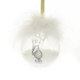 Widdop Set Of 2 Winnie The Pooh Feather Christmas Baubles - thumbnail 3
