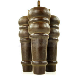 L&F 4 Replacement Furniture Feet Antique Brown Turned Wooden Legs 165mm High Settee Chairs Sofas Footstools M10 (10mm) Tsp2071 - thumbnail 7
