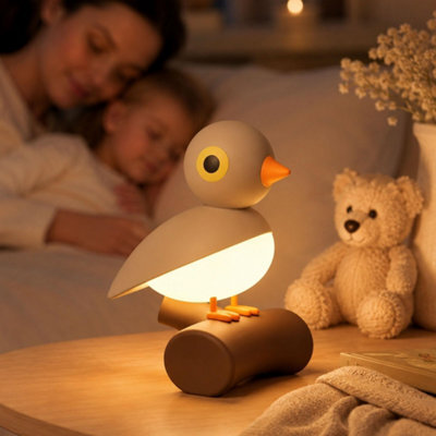 Amorly Bird Night Light With Motion Sensor, Rechargeable Magnetic Wall Lamp Brown Rechargeable Cordless Design For Flexible Nighttime Use - image 1