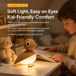 Amorly Bird Night Light With Motion Sensor, Rechargeable Magnetic Wall Lamp Brown Rechargeable Cordless Design For Flexible Nighttime Use - thumbnail 5