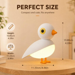 Amorly Bird Night Light With Motion Sensor, Rechargeable Magnetic Wall Lamp Brown Rechargeable Cordless Design For Flexible Nighttime Use - thumbnail 2