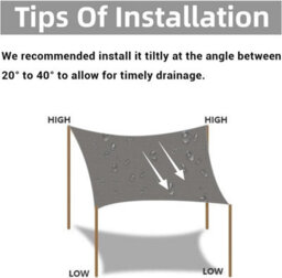Grey 2X4M Rectangular Shade Sail Waterproof Uv Resistant - thumbnail 4