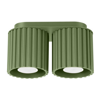 Luminosa Lighting Luminosa Aura Surface Mounted Downlight Olive Green 2X Gu10 - image 1
