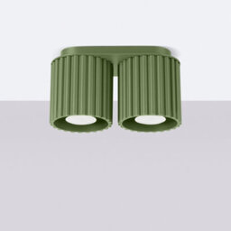 Luminosa Lighting Luminosa Aura Surface Mounted Downlight Olive Green 2X Gu10 - thumbnail 2
