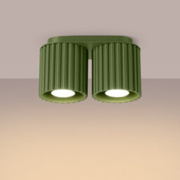 Luminosa Lighting Luminosa Aura Surface Mounted Downlight Olive Green 2X Gu10 - thumbnail 3