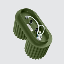 Luminosa Lighting Luminosa Aura Surface Mounted Downlight Olive Green 2X Gu10 - thumbnail 5
