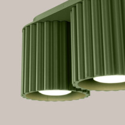 Luminosa Lighting Luminosa Aura Surface Mounted Downlight Olive Green 2X Gu10 - thumbnail 4