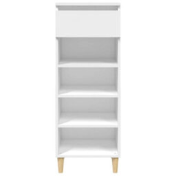 Berkfield Shoe Cabinet White 40X36X105 Cm Engineered Wood - thumbnail 3