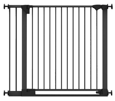 Safetots Safestep Gate, Black, 110Cm - 117Cm, Extra Low Walkthough, 81Cm Extra Wide Doorway, Extra Wide Baby Gate - image 1