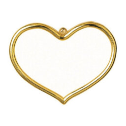 Groves Of Thames Shaped Frames Heart - Frame: Plastic: Heart Shaped: 8 X 5Cm: Gold - Vervaco - thumbnail 1