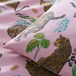 Portfolio Home Night Jaguar Pink Double Duvet Cover Set - Hlc - thumbnail 2
