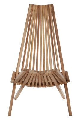 Orsina Wooden Lounge Chair, High Back Wooden Chair, Easy To Clean Lounge Chair, Eco-Friendly Wooden Indoor Chair - image 1