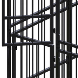Berkfield Durable Outdoor Dog Kennel Steel 9.22 M2 - thumbnail 4