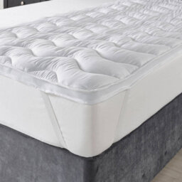 Airflow Mattress Topper With Breathable Mesh Sides & Cushioned Quilting - 5Cm Deep Polyester Filling - Single - thumbnail 2