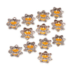 Lotus Flower Glass Candle Holder - Clear (Set Of 12) - thumbnail 1