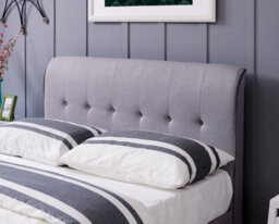 Flintshire Furniture Carmel Double 4Ft 6 Grey End Opening Ottoman Bed - thumbnail 4