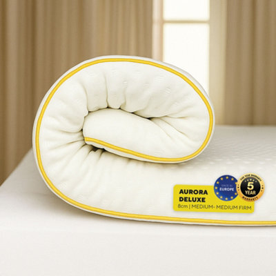 Brightr Sleep Brightr Aurora Deluxe 2 In 1 Memory Foam Mattress Topper Medium Firm Eu Single Size - image 1