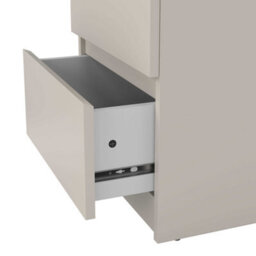 Wyld Haus Budapest Bedside Table In Cream With Natural Oak Effect, 2 Drawers - thumbnail 7