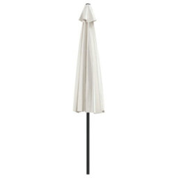 Berkfield Balcony Parasol With Aluminium Pole Sand 300X150 Cm Half - thumbnail 5