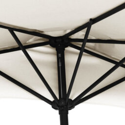 Berkfield Balcony Parasol With Aluminium Pole Sand 300X150 Cm Half - thumbnail 6