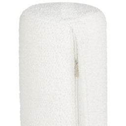 Wyld And Coco Modern White Bouclé Chaise Longue With Metal Legs, W178 X D73 X H41Cm - thumbnail 9