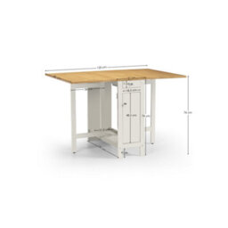 Oakham Premium Savona 120Cm 4 Seater Extending Dining Set - White & Oak - thumbnail 5