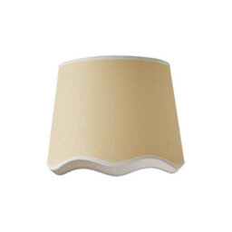 Valuelights Dutton Natural Fabric White Trim Scallop Edge Ceiling Floor Table Large Lamp Shade (D)35Cm - thumbnail 7